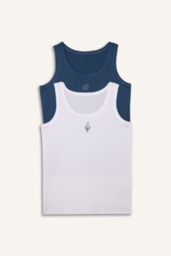 Boys & Teens Indigo Boy 2 piece Regular Fit Tank Top