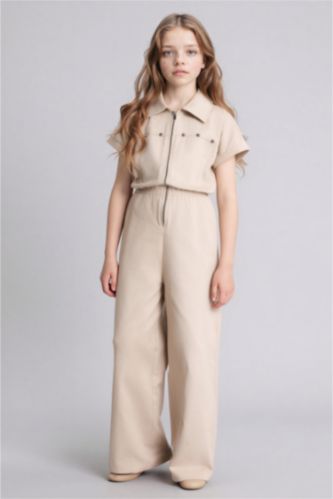 GIRLS & TEENS Stone Girl Gabardine Jumpsuit