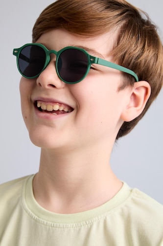 Young Boys - Teen Boys Khaki Sunglasses