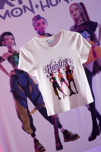 Футболка Fitted в рубчик K-Pop Demon Hunters