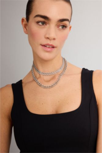 WOMAN SILVER سلسله حريمي - قطعتين