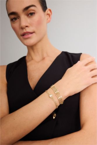 WOMAN GOLD Woman 2 Piece Bracelet Set