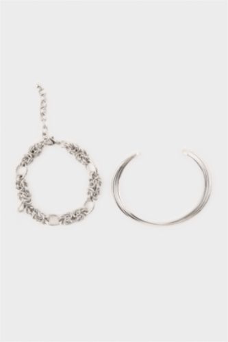 Kadın Gümüş Kadın 2'li Bileklik