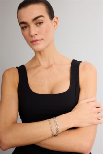 Kadın Gümüş Kadın 2'li Bileklik