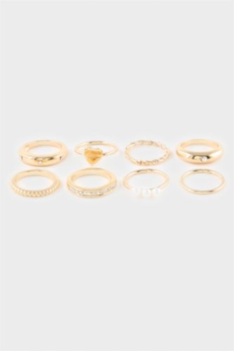 Kadın Altın Kadın 8'li Yüzük