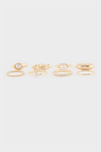 Kadın Altın Kadın 8'li Yüzük