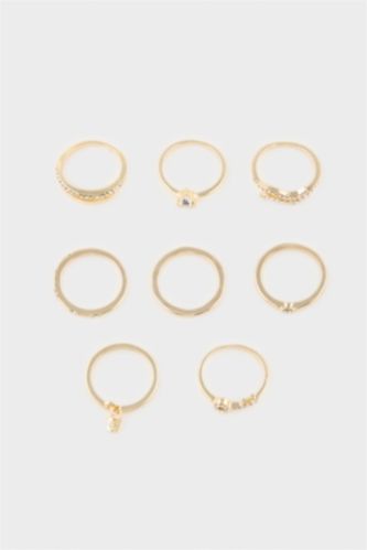 Kadın Gümüş Kadın 5'li Yüzük