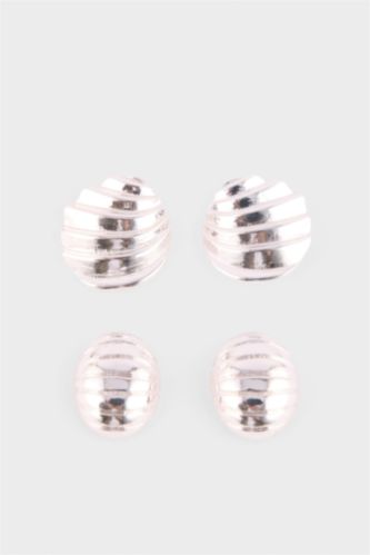 Kadın Gümüş Kadın 2'li Küpe