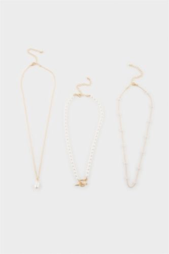 Kadın Altın Kadın 2'li Kolye