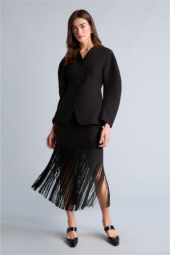 Kadın Siyah Kalem Mini Etek