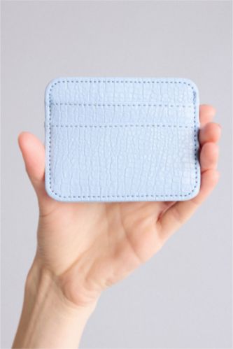 Women Blue Woman Business Card Wallet