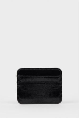 Kadın Siyah Kadın Suni Deri Kartlık