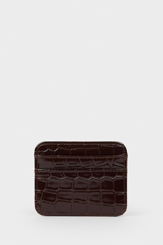 Woman Faux Leather Business Card Wallet