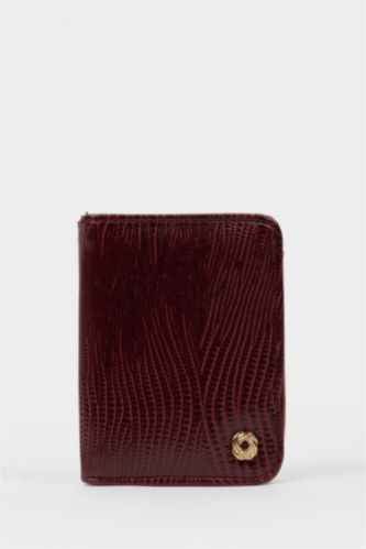 Kadın Bordo Kadın Suni Deri Cüzdan