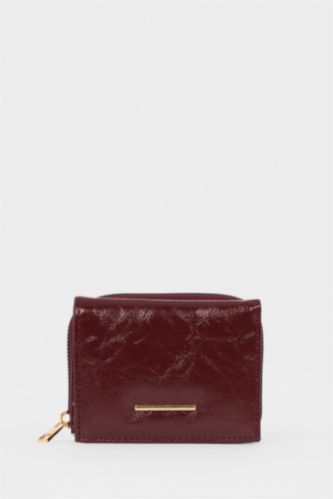 Kadın Bordo Kadın Suni Deri Cüzdan