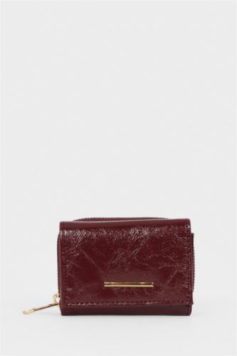 Kadın Bordo Kadın Suni Deri Cüzdan