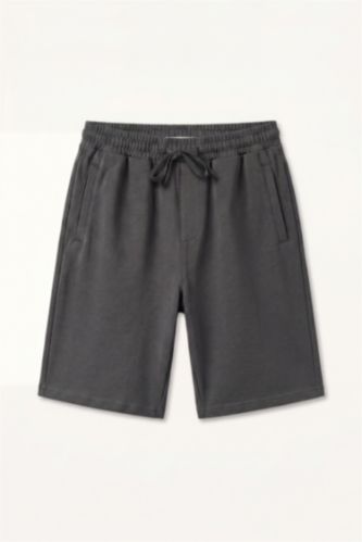 Man Anthracite Baggy Fit Plus Size Shorts