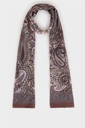 Kadın Camel Kadın Desenli Şal