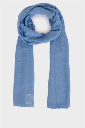 Kadın Mavi Kadın Jakarlı Tesettür Şal