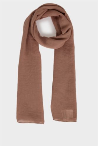 Kadın Bej Kadın Jakarlı Tesettür Şal