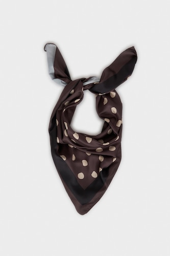 Woman Printed Satin Foulard