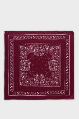 Woman Printed Satin Foulard
