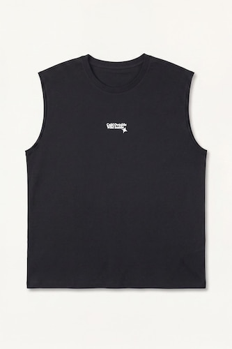 Boxy Fit Printed Sleeveless Tank Top