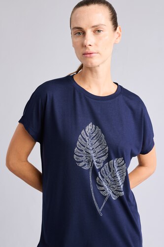 Woman NAVY Short Sleeve T-Shirt
