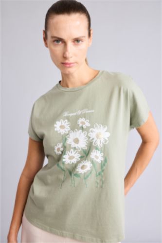 Women Mint Short Sleeve T-Shirt