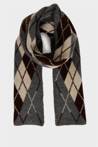 Man Anthracite Man Scarf