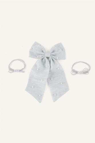 Young Girls - Teen Girls Grey Girl 3 piece Hair Acc.