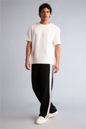 MAN Black Relax Fit Trousers
