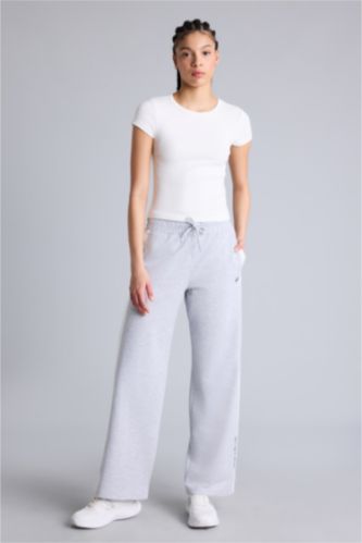 Kadın Gri Melanj Aırtech NBA New York Knıcks Straıght Fıt Pantolon