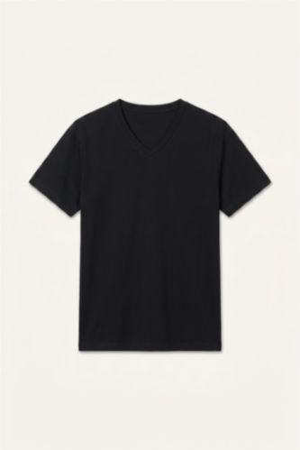 MAN Black Plus Size Stretch Fabric T-Shirt