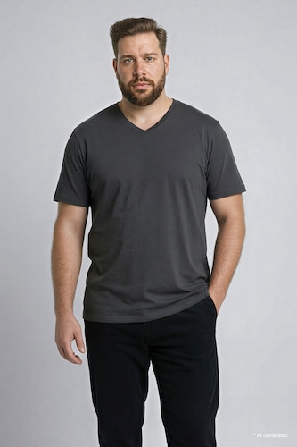 Plus Size Stretch Fabric T-Shirt