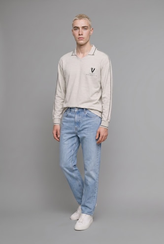 Ерлер Сұр Меланж Boxy Fit свитшот