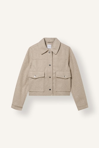 Regular Fit Warm Shirt Collar Wool Coat