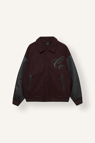 Veste bomber à boutons-pression Coupe oversize