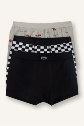 Erkek Çocuk - Genç Erkek Siyah Penye 3'lü Boxer Erkek Çocuk