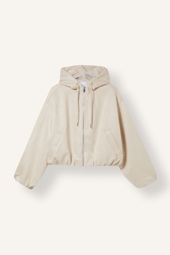 Balloon Fit Warm Suede-Look Jacket