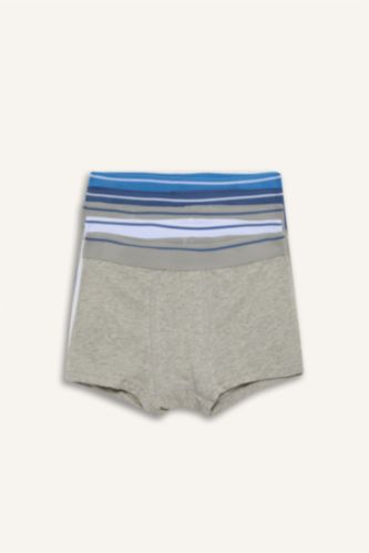 Erkek Çocuk - Genç Erkek İndigo Penye 5'li Boxer Erkek Erkek Çocuk