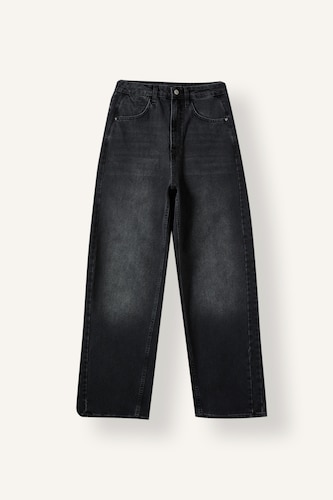 Women Black Baggy Fit Trousers