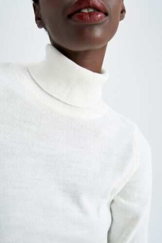 Basic Long-Sleeve Turtleneck Sweater