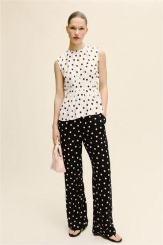 Әйелдерге қара axe gold сыйлық қаптамасы кең аяқ вискон кең етек Шалбар