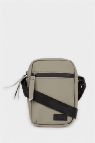 Erkek Çocuk - Genç Erkek Bej Suni Deri Çapraz Çanta Erkek Çocuk