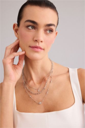 Kadın Gümüş Kadın 3'lü Kolye