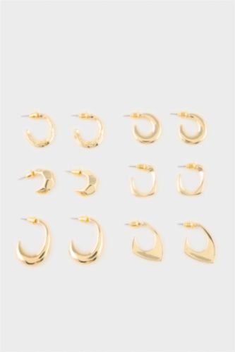 Kadın Altın Kadın 6'lı Küpe