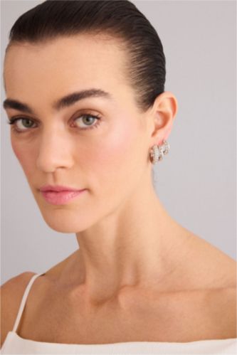 Kadın Gümüş Kadın 3'lü Küpe