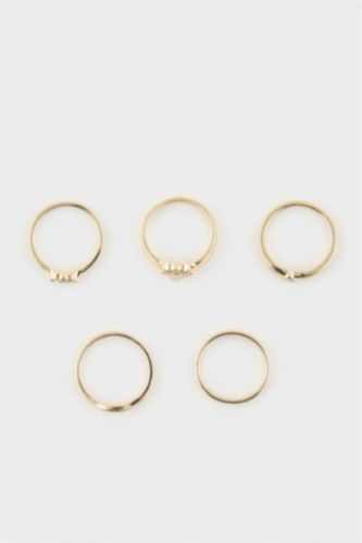 Kadın Altın Kadın 5'li Yüzük