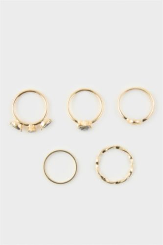 Kadın Altın Kadın 5'li Yüzük